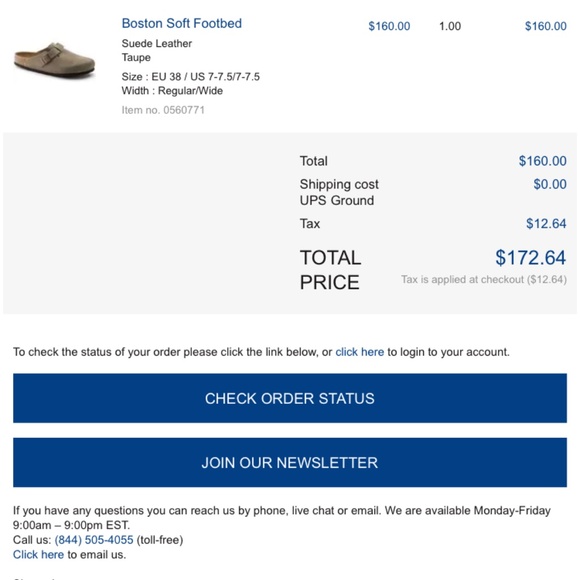 NWT ﻿Birkenstock Boston Suede Clogs Taupe - Picture 4 of 5